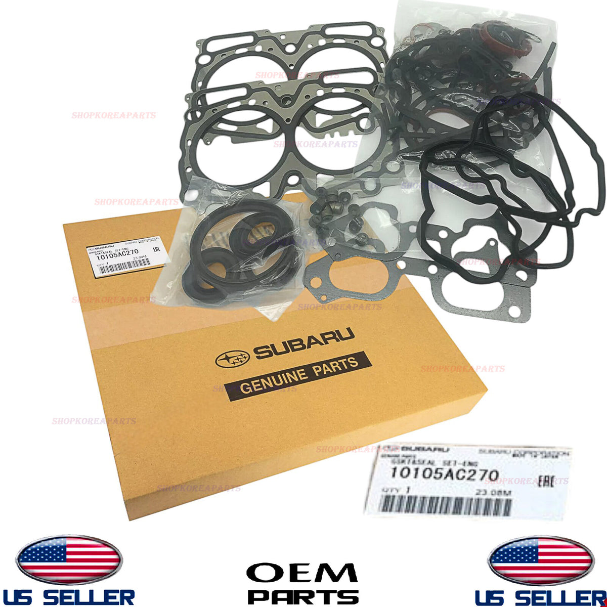 GENUINE OEM Engine Gasket and Seal Kit Subaru 2.5L Turbo 2008-2014 *See List