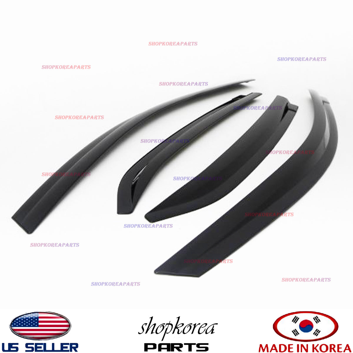 3m TAPE SMOKED DOOR VISOR WINDOW VENT DEFLECTOR fits TOYOTA COROLLA 2016-2019