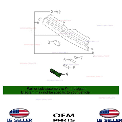 GENUINE OEM Front Grille Pink Emblem 2004-2005 Subaru Impreza WRX STI 93013FE070