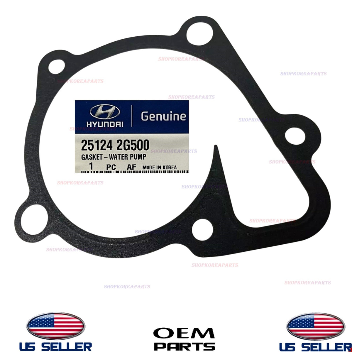 GENUINE Engine Water Pump Gasket 2006-2015 Hyundai Kia 2.4L 25124-2G500