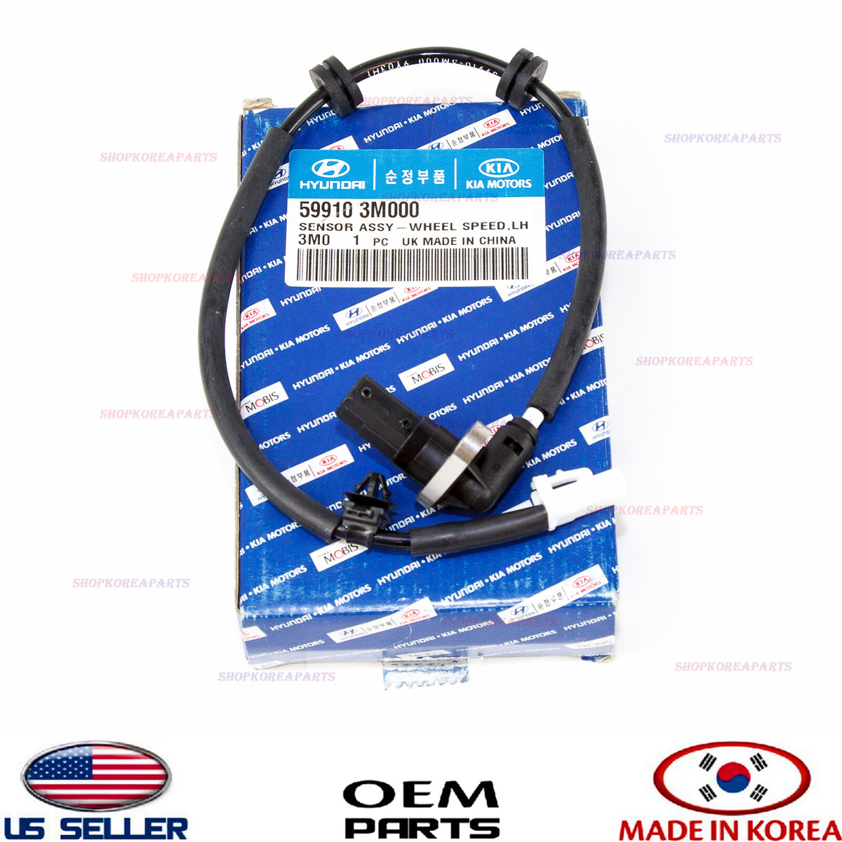 GENUINE ABS Wheel Speed Sensor Rear Left Driver Side GENESIS SEDAN 2009-2014
