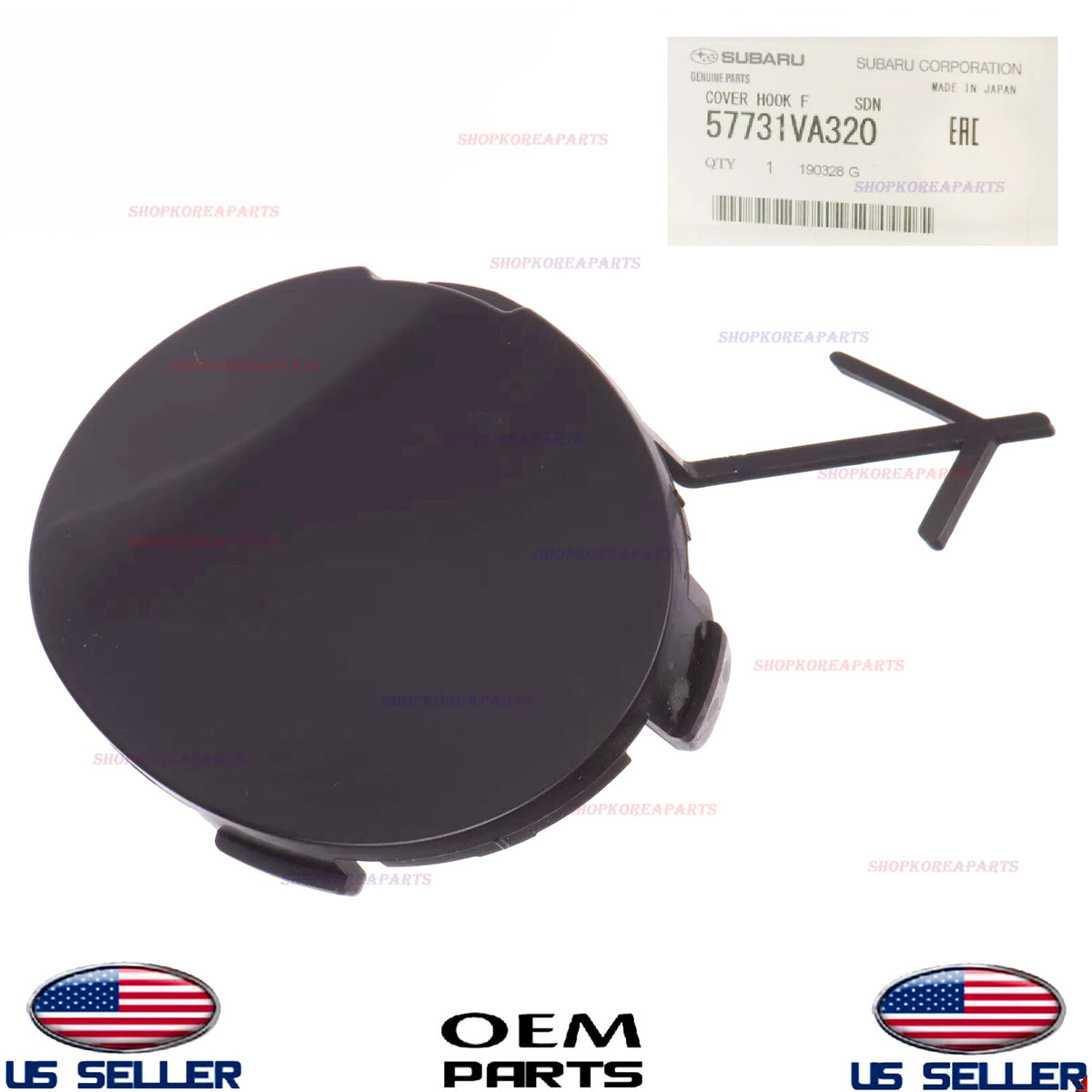 GENUINE OEM Front Bumper Cover Tow Eye Hole Cap 2018-2021 WRX & WRX STI