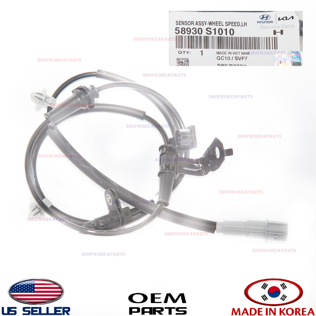 GENUINE ABS Wheel Speed Sensor Front LEFT Driver Side ⭐OEM⭐ SANTA FE 2019-2020