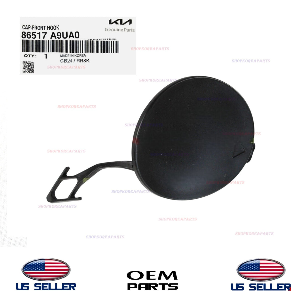 GENUINE OEM Front Tow Hook Cover Cap 2019-2021 Kia Sedona 86517-A9UA0