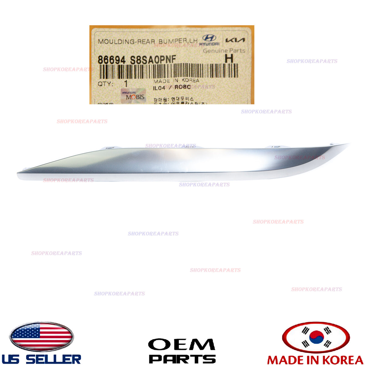 GENUINE Rear Bumper Molding LEFT Driver Side ⭐OEM⭐ Palisade Calligraphy 2023-25