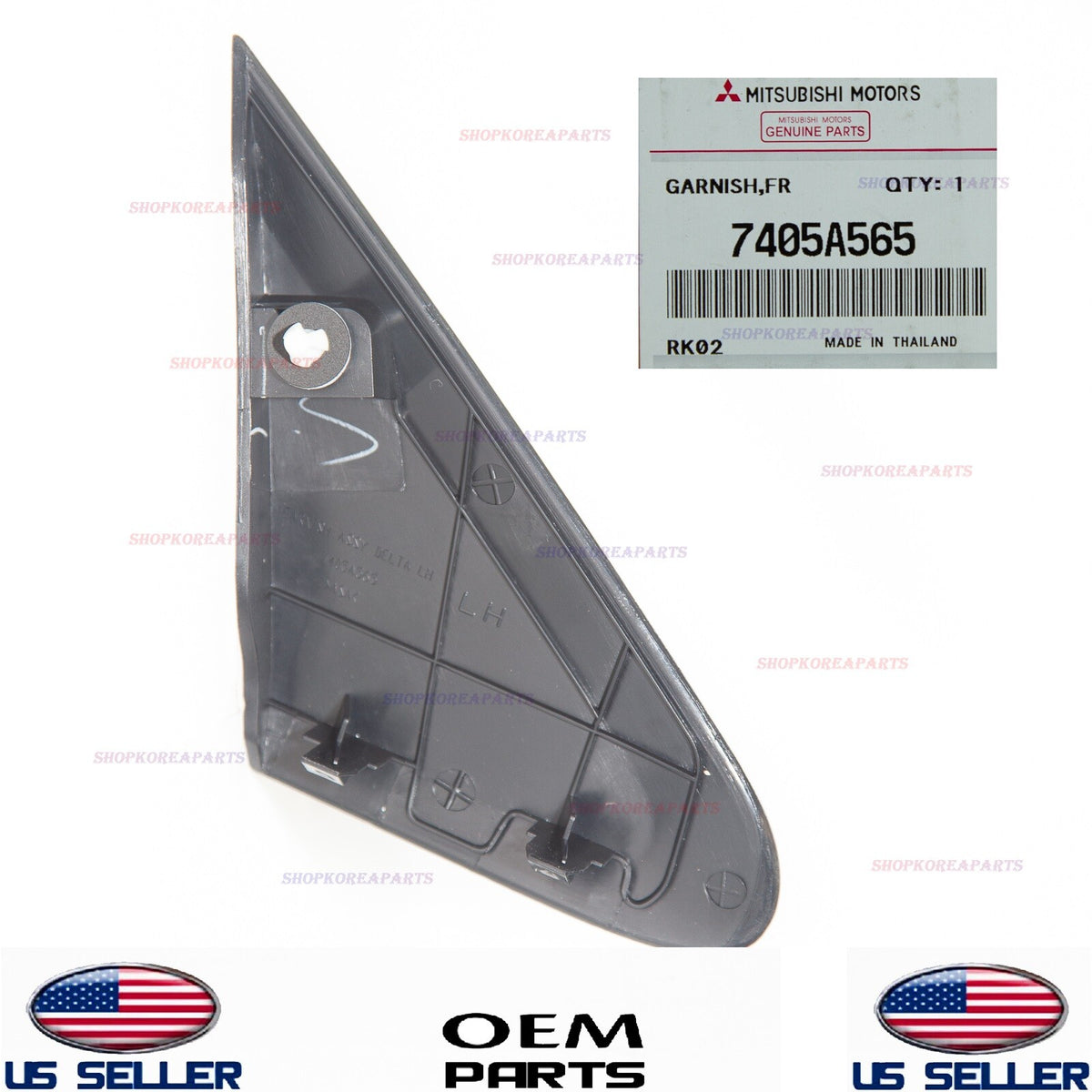 GENUINE Fender Pillar Trim Molding Garnish Driver Side ⭐OEM⭐ Mirage 2014-2024
