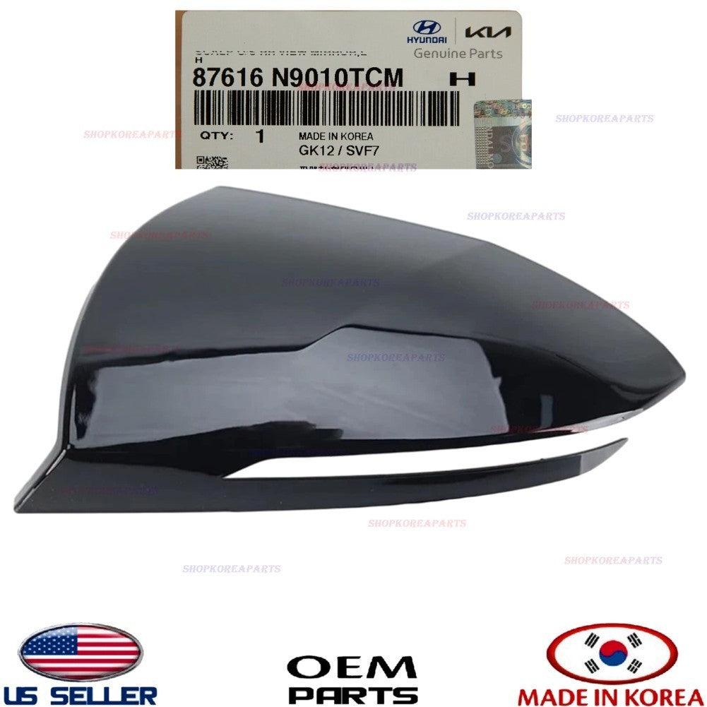 GENUINE OEM Black Left Driver Side Outside Mirror Cover 2022–2025 Hyundai Tucson