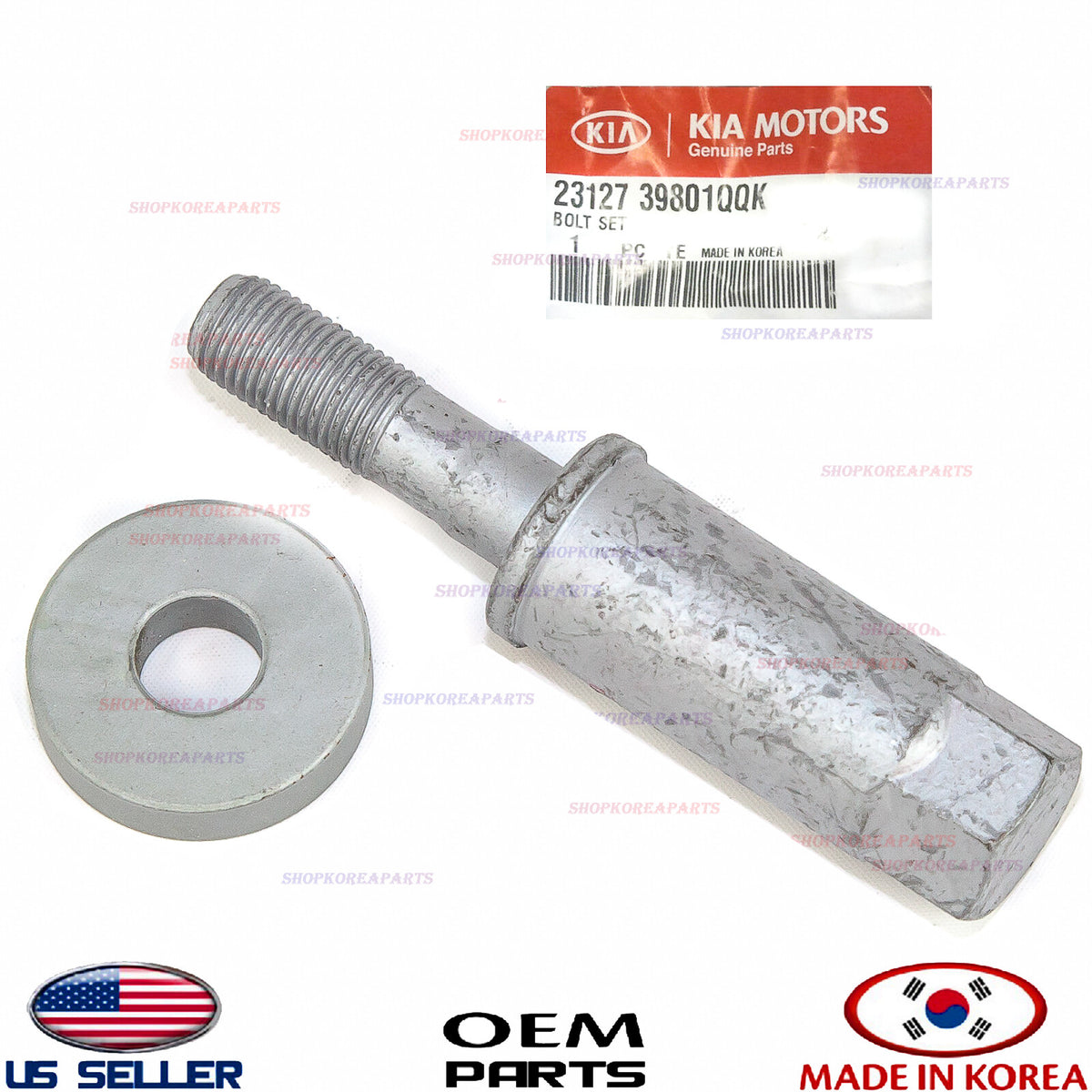 GENUINE Crankshaft Pulley Bolt w/Washer OEM Kia Sorento 2003-2006 23127-39801QQK
