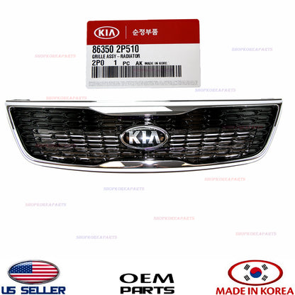 GENUINE Front Bumper Radiator Grille Chrome OEM Kia Sorento 2014-2015