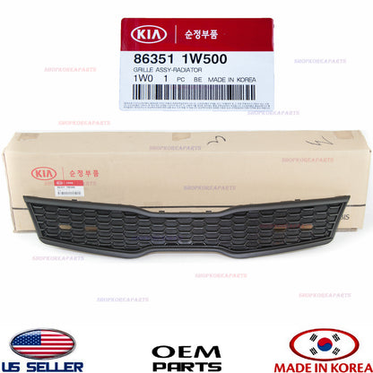GENUINE Radiator Grille BLACK OEM Kia Rio Sedan 4 Door 2016-2017 863511W500