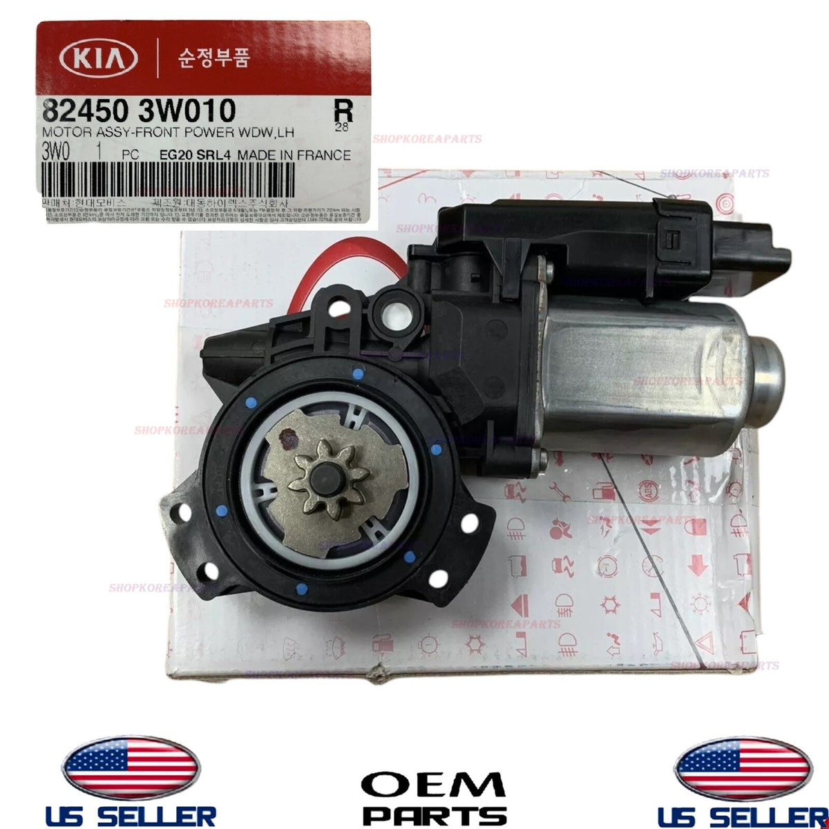 GENUINE OEM Front LEFT Driver Side Power Window Motor 2011-2016 Kia Sportage