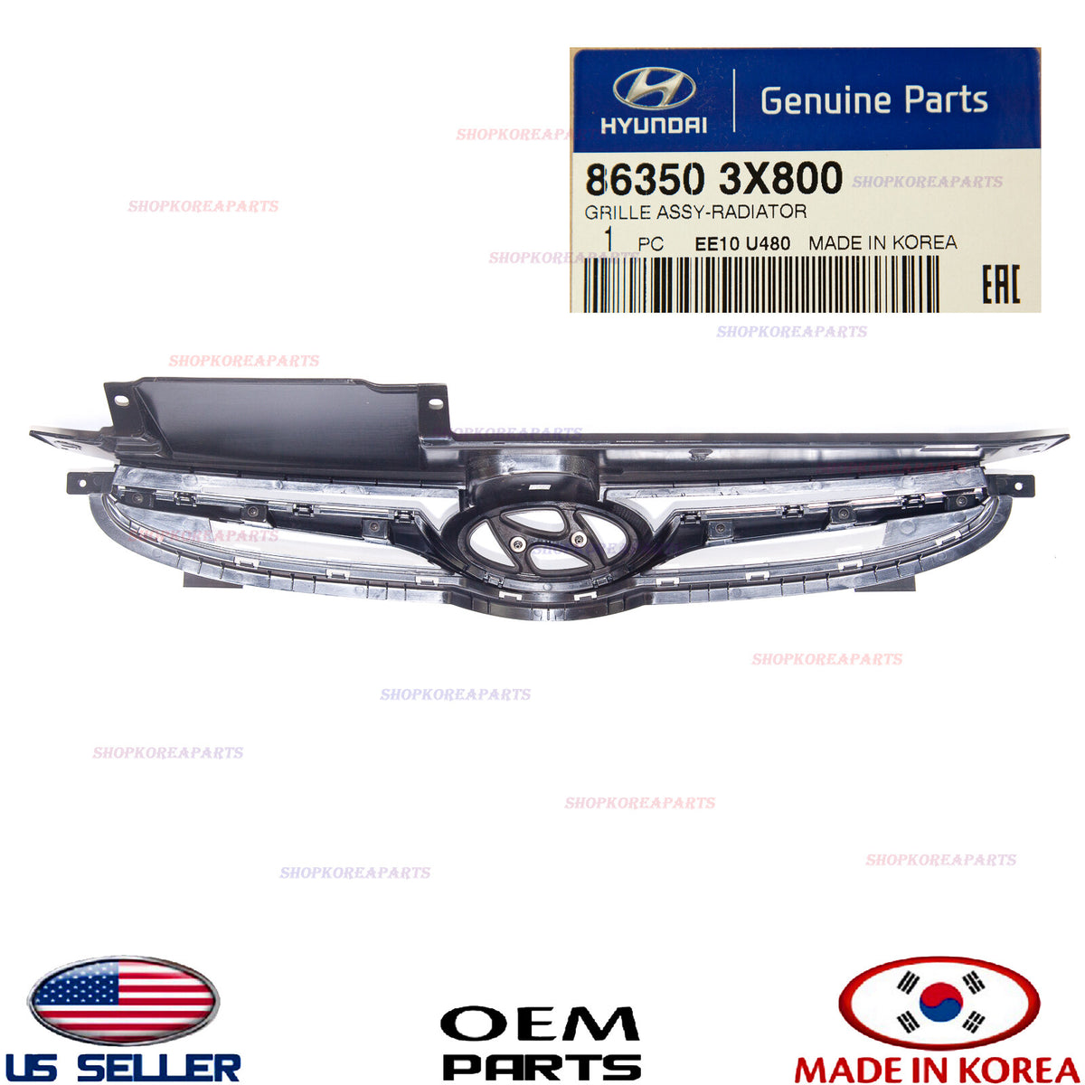 ✅GENUINE✅ Front Radiator Grille OEM Hyundai Elantra Sedan 2014-2016 86350-3X800