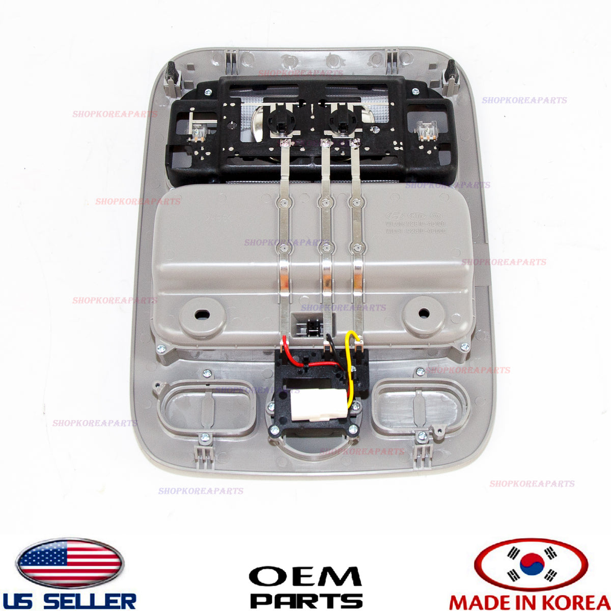 GENUINE OEM Overhead Console Lamp Gray 2006–10 Kia Sedona Entourage 928104D000QW