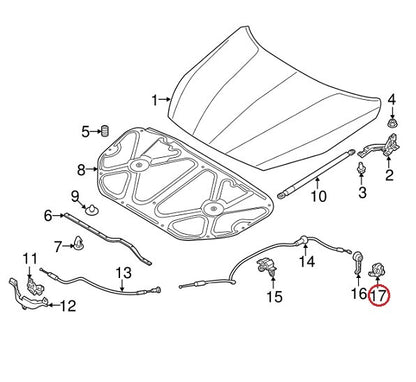 GENUINE Hood Release Handle Base OEM HYUNDAI KIA 2011-2021 *See compatibility