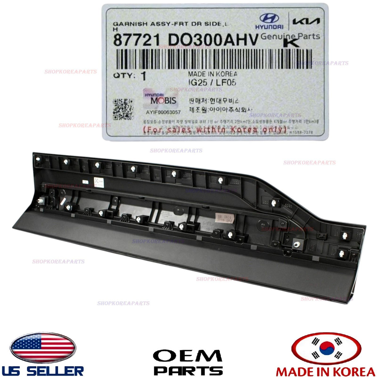 GENUINE Front Door Lower Molding LEFT Driver ⭐OEM⭐ Kia EV9 GT-Line 2024-2025