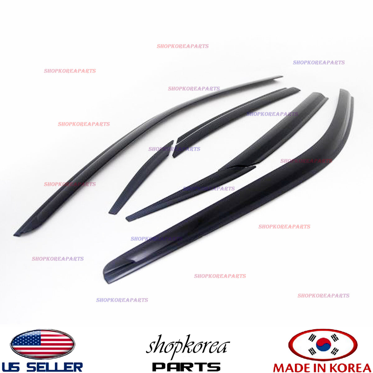 NEW SMOKED DOOR VISOR WINDOW VENT DEFLECTOR 6PCS !! fits TOYOTA CAMRY 2015-2017