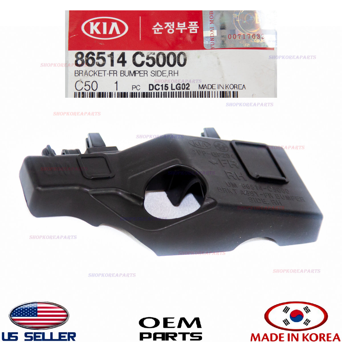Genuine Front Bumper Bracket Mounting RIGHT Passenger Side OEM Kia Sorento 16-20
