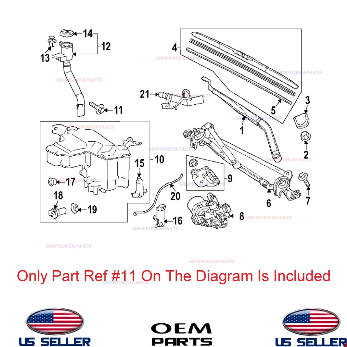 GENUINE OEM Washer Fluid Reservoir Filler Pipe Bolt 2007-2025 Toyota Lexus