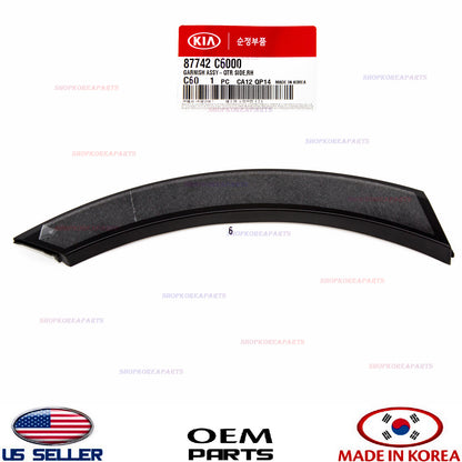 Rear Fender Molding Wheel Flare Garnish Right Passenger Side OEM Sorento 2016-20