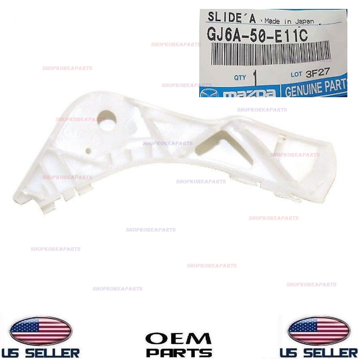 GENUINE Bumper Front Bracket Mounting RIGHT Passenger Side OEM Mazda 6 2003-2008