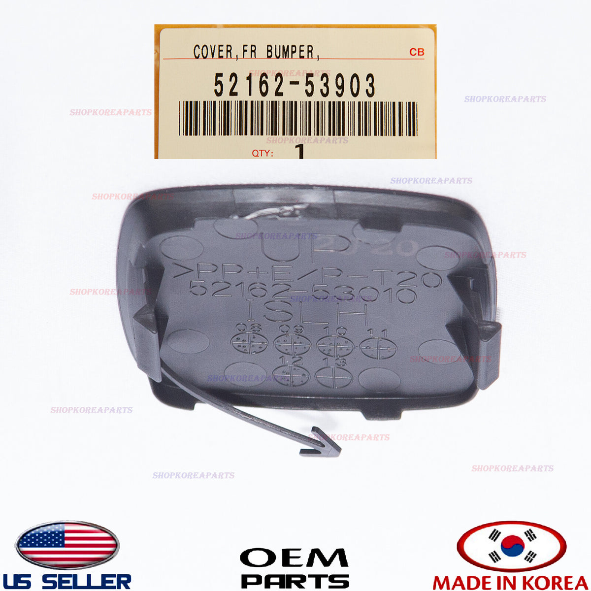 GENUINE OEM Rear Bumper Tow Hook Cover Left Driver Side 06–08 Lexus IS250 IS350