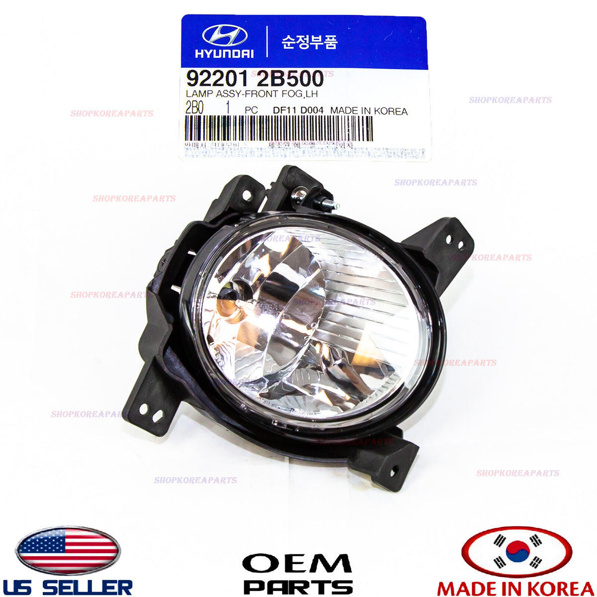 GENUINE Front Fog Light Lamp LEFT Driver Side ⭐OEM⭐ Hyundai SANTA FE 2010-2012