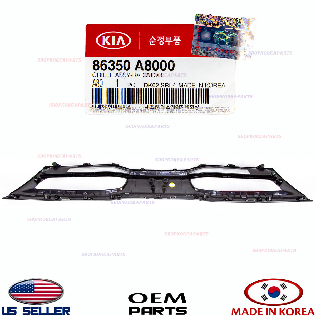 Grille Radiator Front Bumper 【GENUINE】 OEM Kia Optima HYBRID 2017-2019