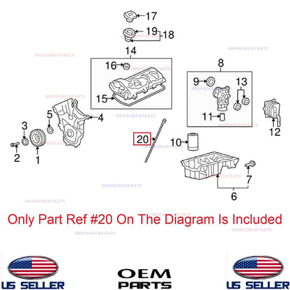 GENUINE OEM Engine Oil Level Dipstick 2008-2015 Mazda 3.7L V6 *See Compatibility