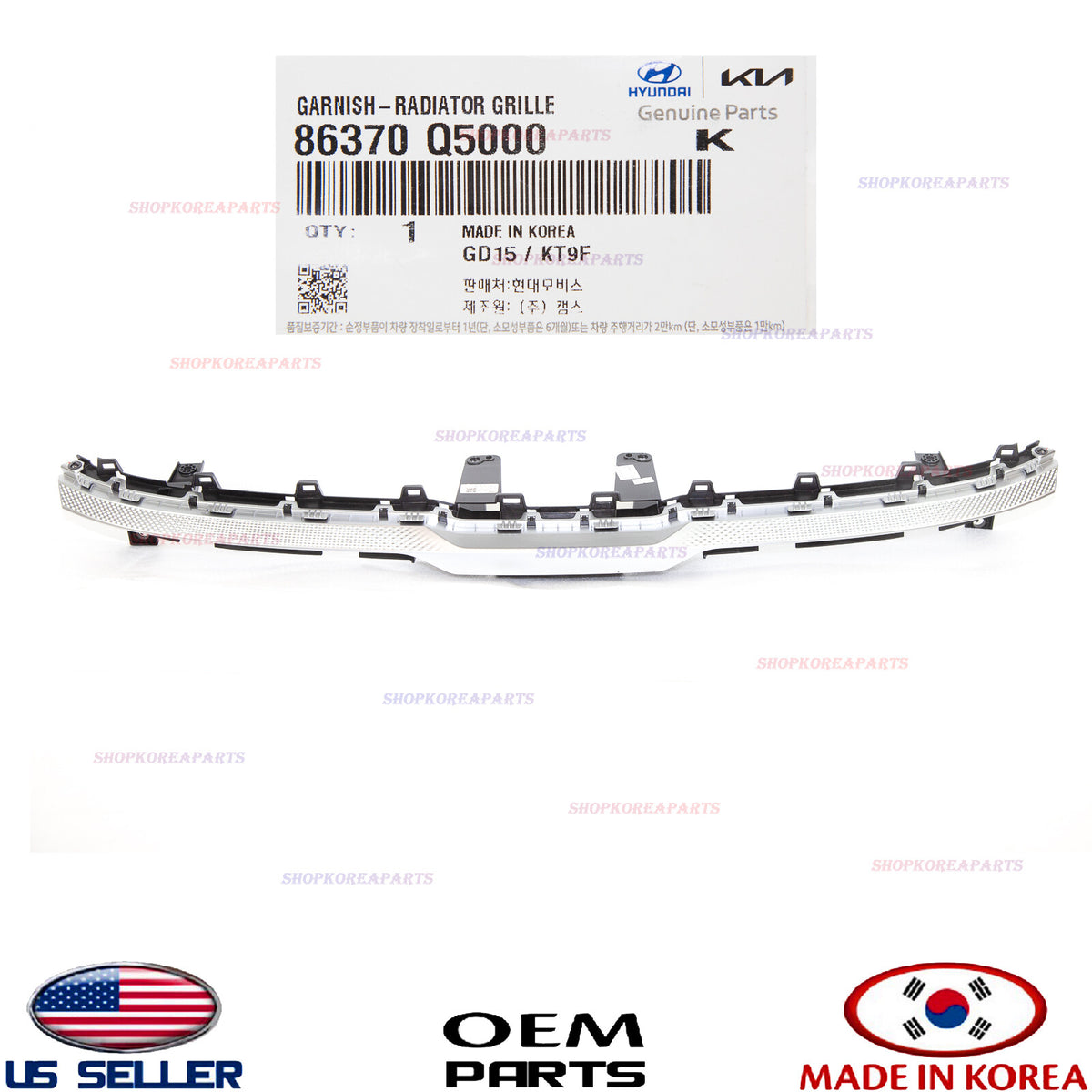 GENUINE Front Radiator Grille Trim Bezel Upper Garnish OEM Kia Seltos 2.0L 21-23