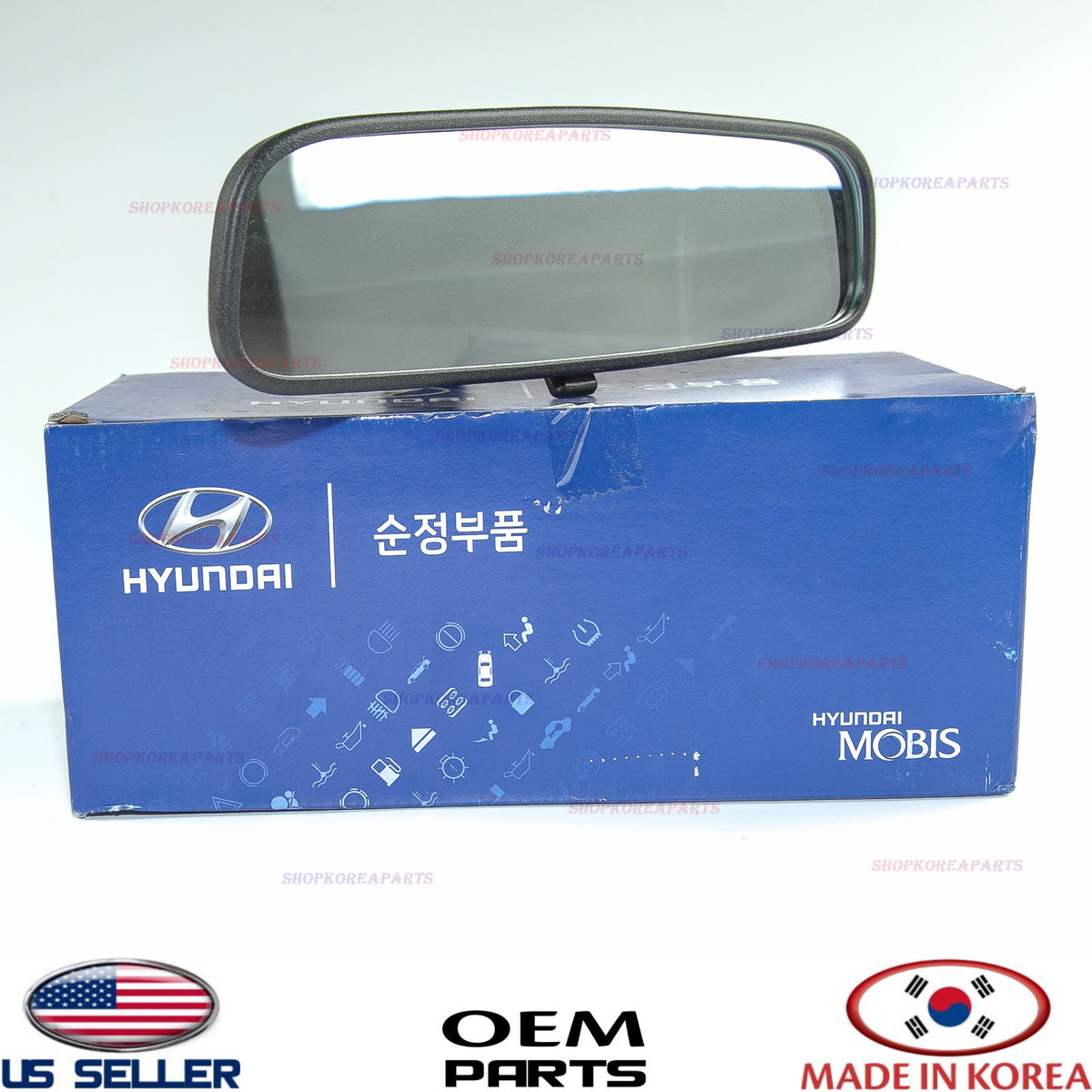 OEM Mirror Inside Interior Rear View GENUINE HYUNDAI KIA *See compatibility