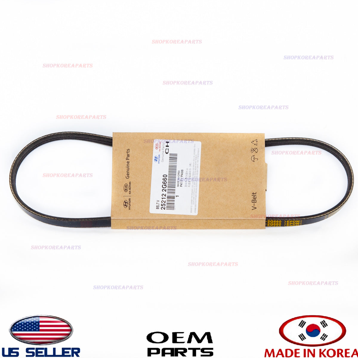 GENUINE Serpentine Drive BELT V-Ribbed Sonata Hybrid 11-15 Optima Hybrid 11-16