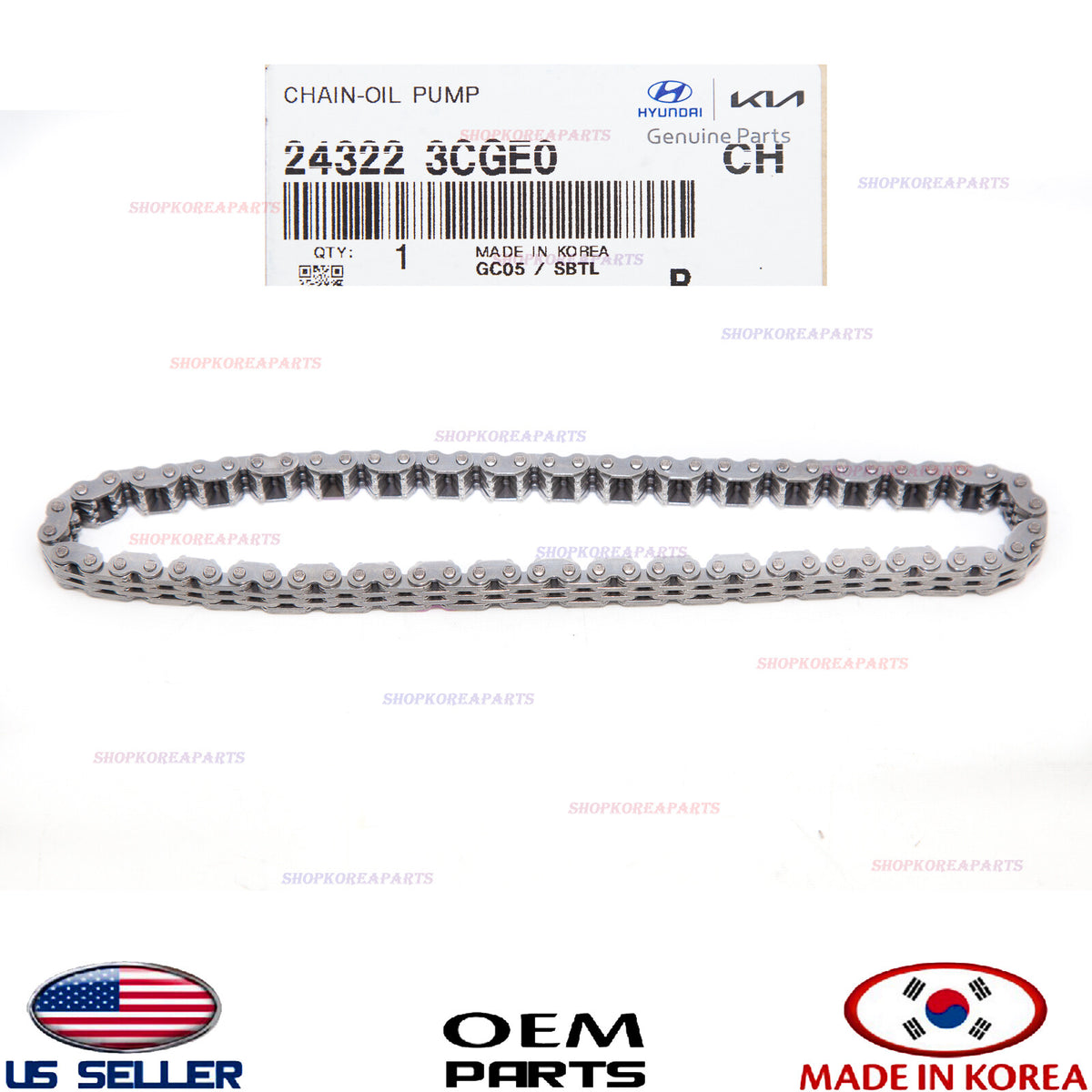 GENUINE Engine Oil Pump Timing Chain ⭐ HYUNDAI KIA 3.3L+3.8L *See compatibility