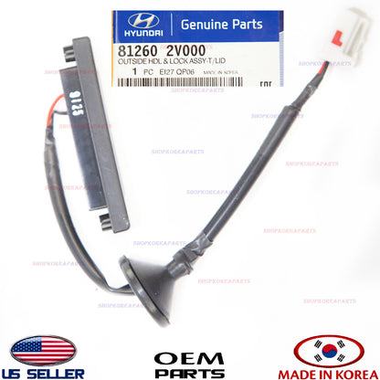 GENUINE OEM Outside Trunk Lid Lock Handle Lock Switch 12-17 Veloster W/O Camera