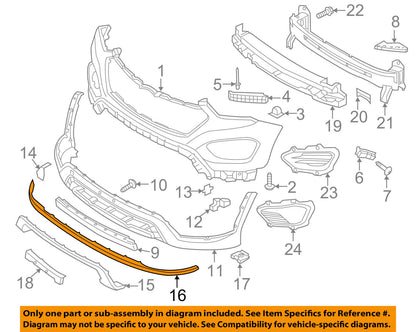 GENUINE Front Bumper Lower Deflector Spoiler Chin Lip OEM Santa Fe XL 2013-2016