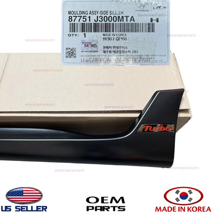 GENUINE OEM Left Driver Side Rocker Molding Sill Matte 2019-2021 Veloster Turbo