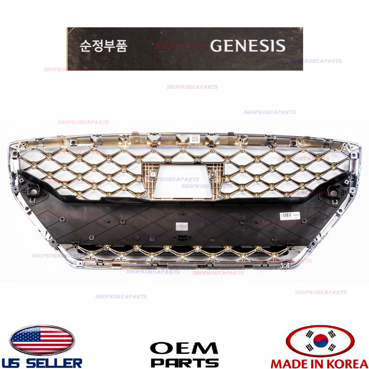 OEM GENUINE Front Radiator Grille OEM Genesis G70 2019-2021 with Parking Hole