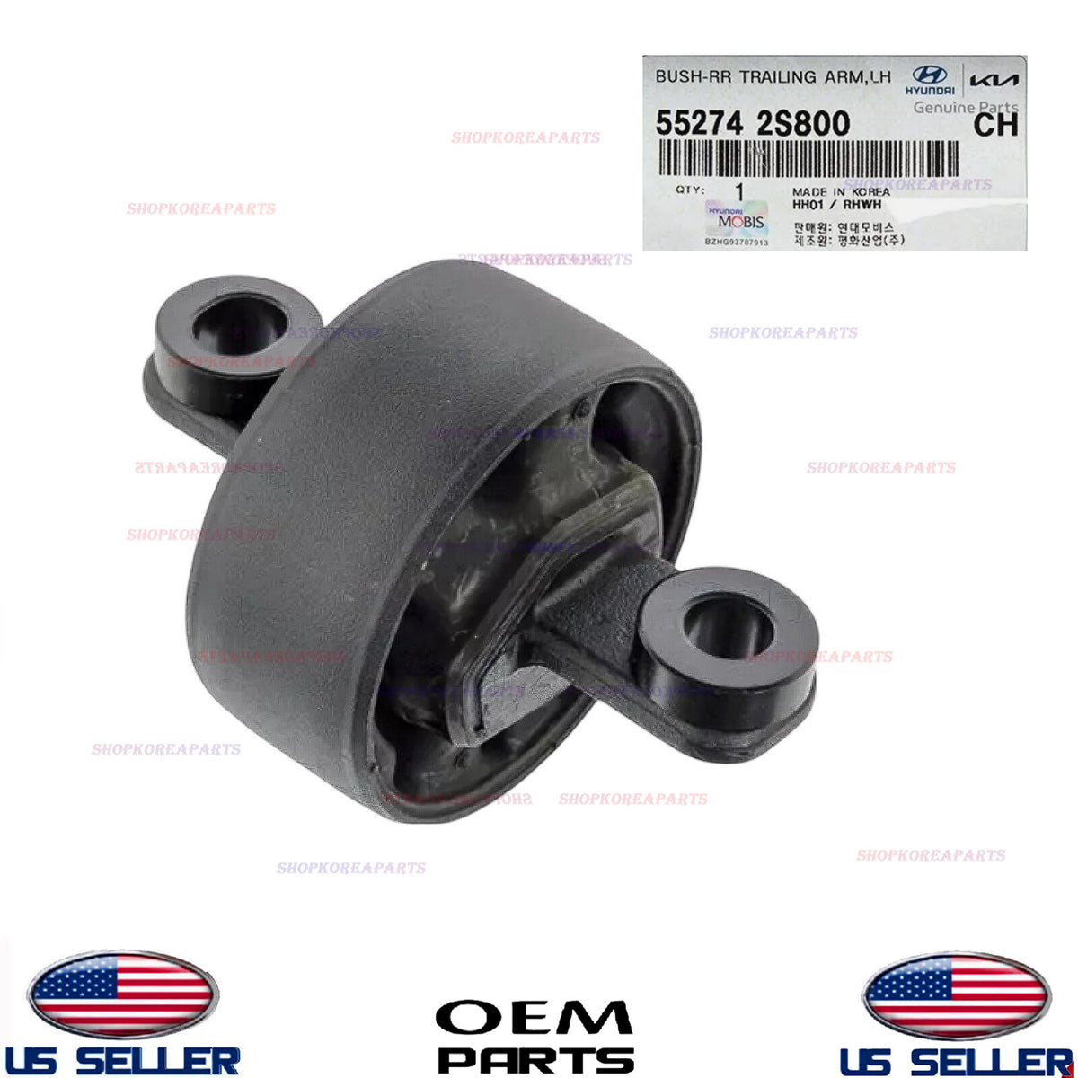 GENUINE OEM Rear Trailing Arm Bushing Left Driver Side 2014-2016 Tucson Sportage