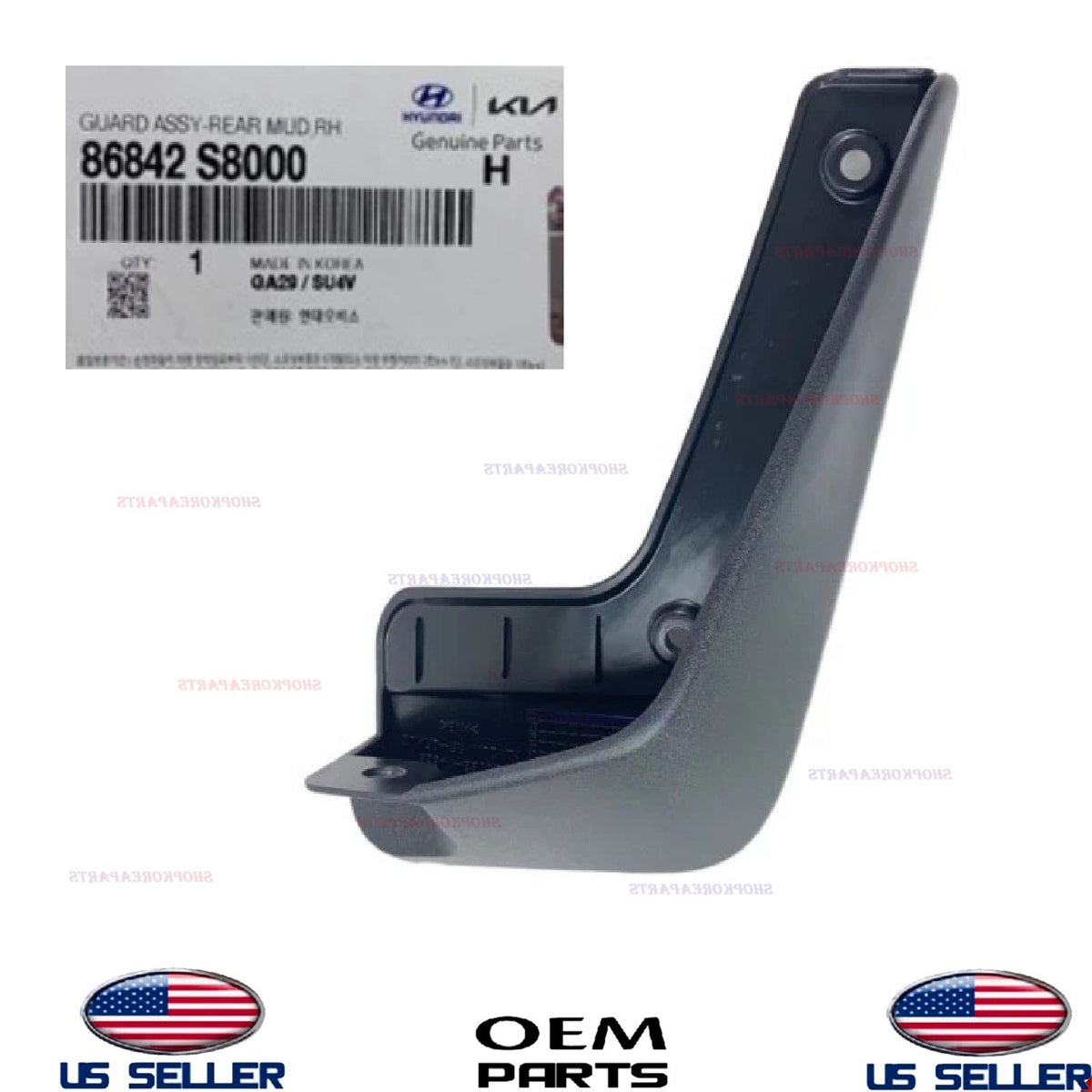 1pc GENUINE Rear RIGRHT Passenger Side Mud Flaps Splash Guard 2020-2022 Palisade