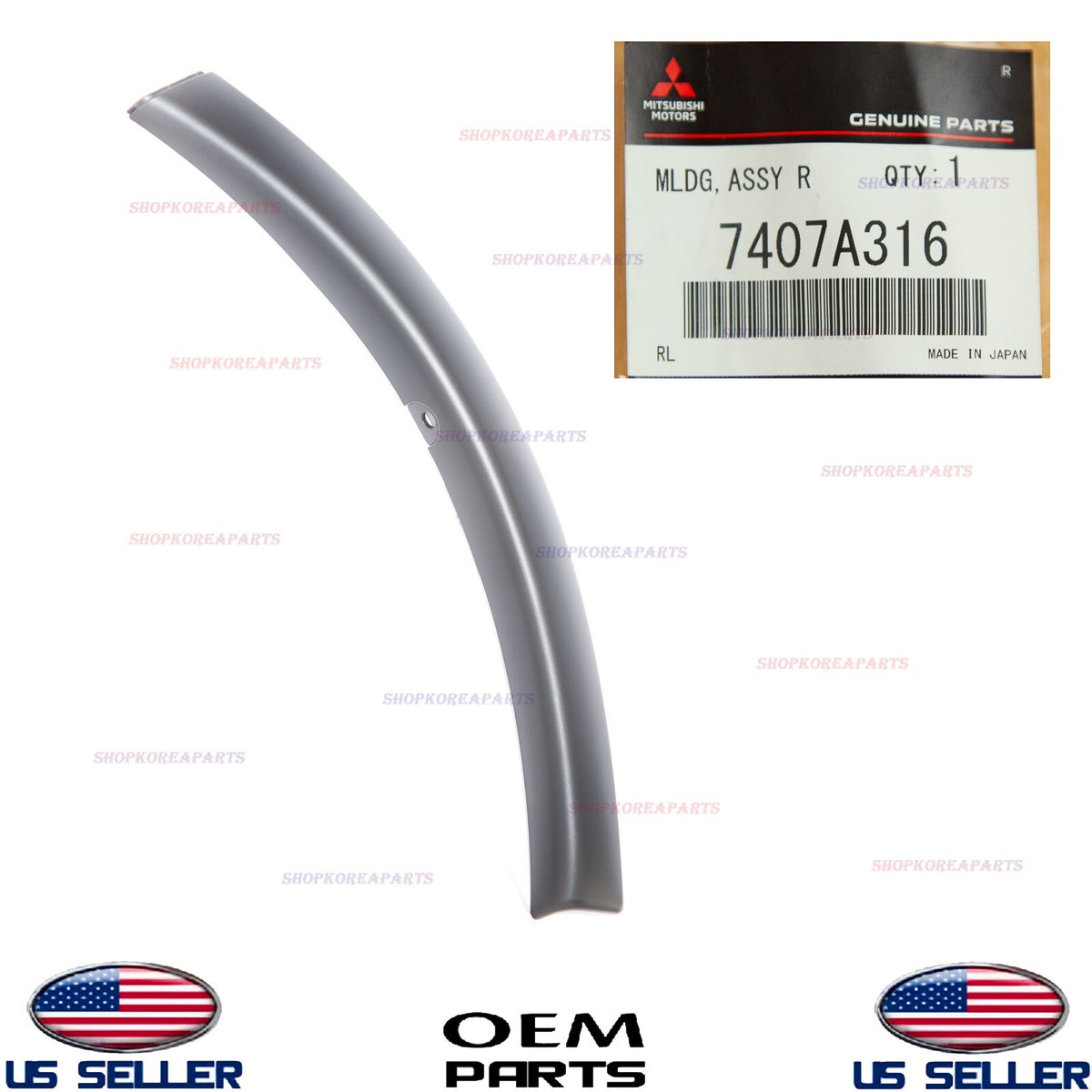 GENUINE Front Bumper Fender Molding RIGHT Passenger Side OEM Outlander 2014-2020