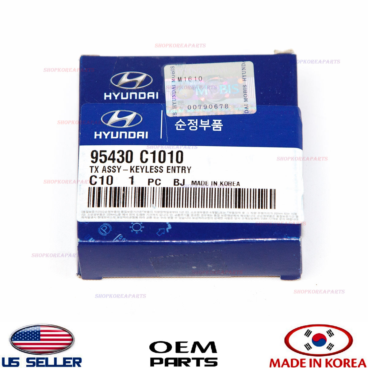 FOLDING KEY REMOTE CONTROL REMOTE TRANSMITTER GENUINE!! SONATA 15-17 95430C1010