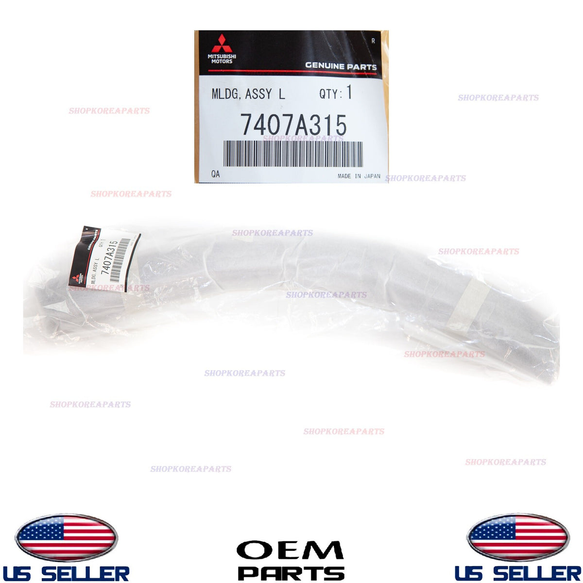 GENUINE Front Bumper Fender Molding Left Driver Side OEM Outlander 2014-2020