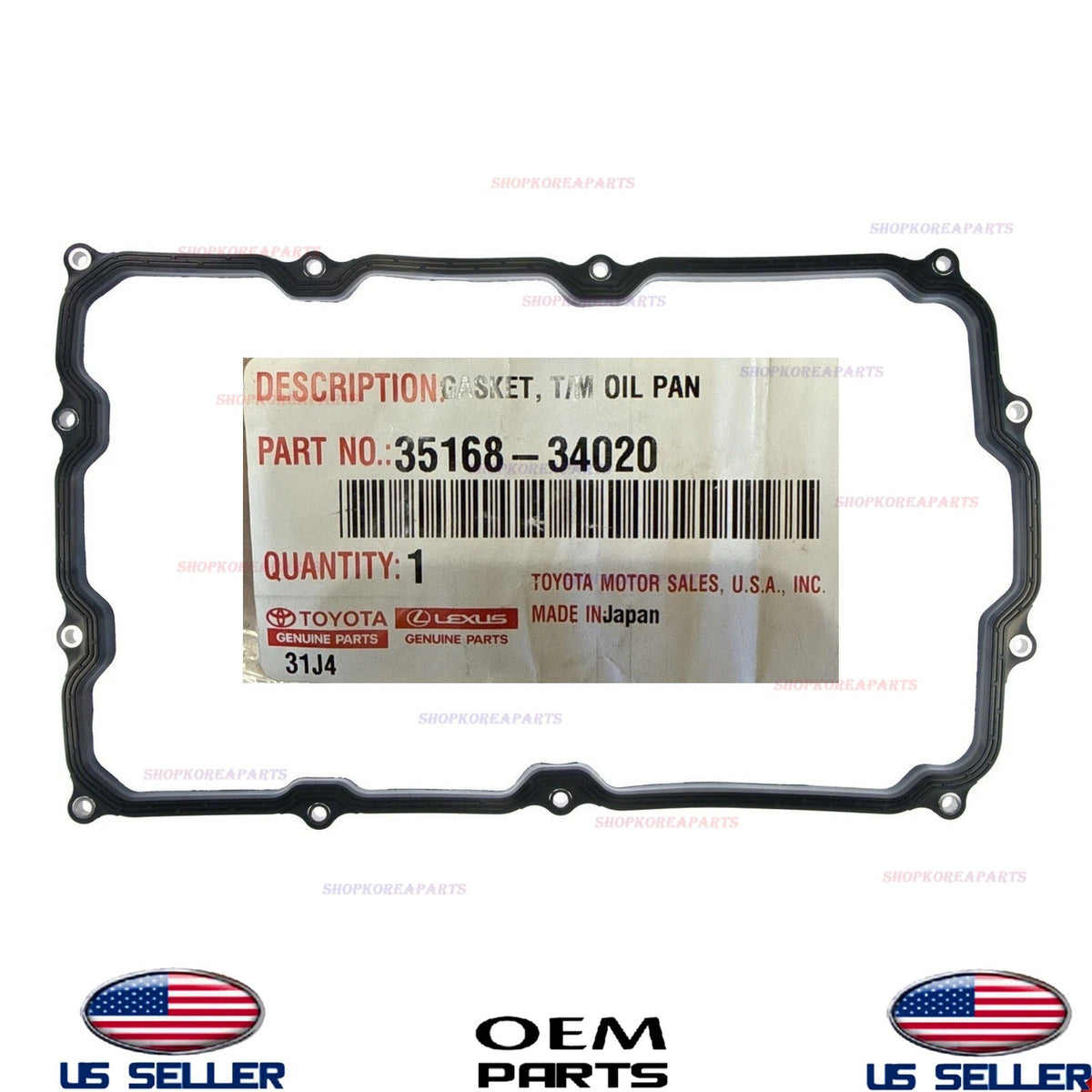 GENUINE Automatic Transmission Pan Gasket 2015-2023 Toyota Lexus *See List