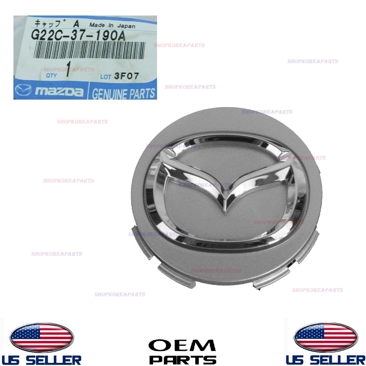 GENUINE Wheel Center Hub Cap Ornament Silver ⭐OEM⭐ Mazda *See Compatibility