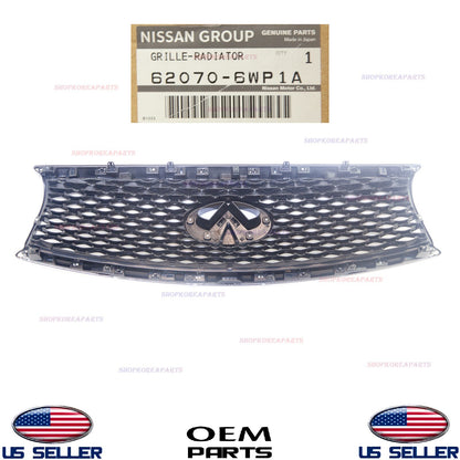 GENUINE Front Radiator Grille with Emblem ⭐OEM⭐ Infiniti QX70 2017 62070-6WP1A