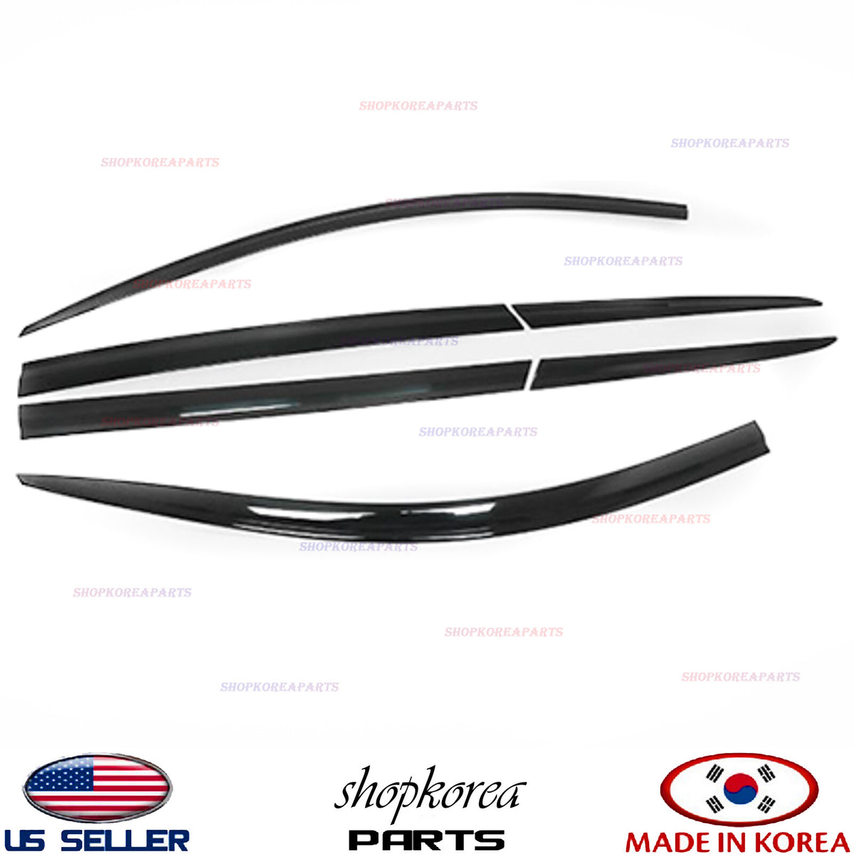 3M Tape SMOKE DOOR VISOR WINDOW VENT DEFLECTOR fits SANTA FE 2019-2023⭐6pcs⭐