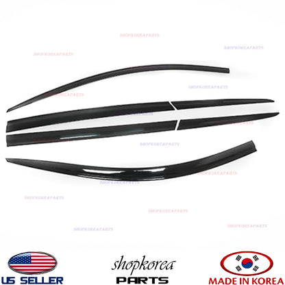 3M Tape SMOKE DOOR VISOR WINDOW VENT DEFLECTOR fits SANTA FE 2019-2023⭐6pcs⭐