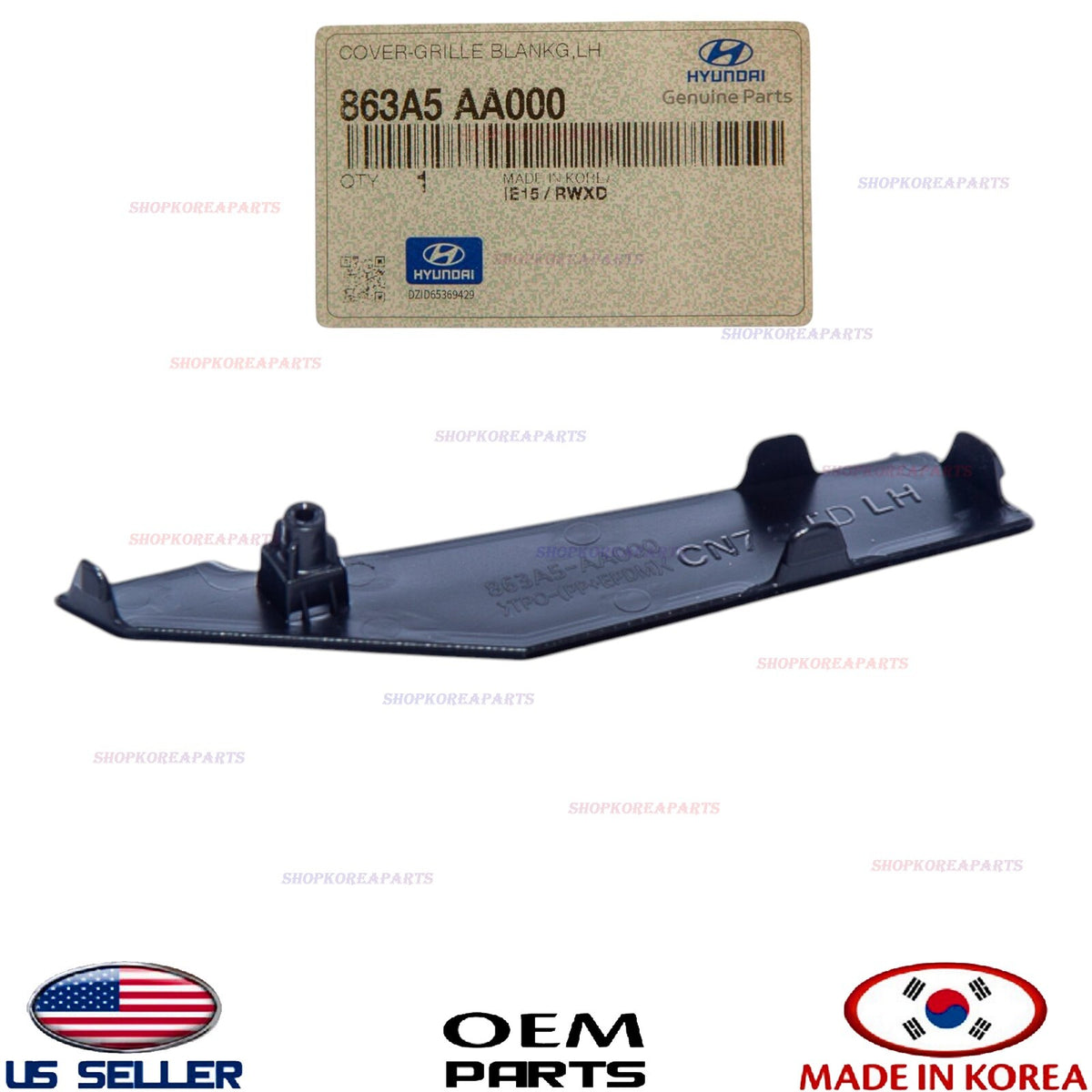 GENUINE Front Grille Inner Cover Plate LEFT Driver Side ⭐OEM⭐ Elantra 2021-2023