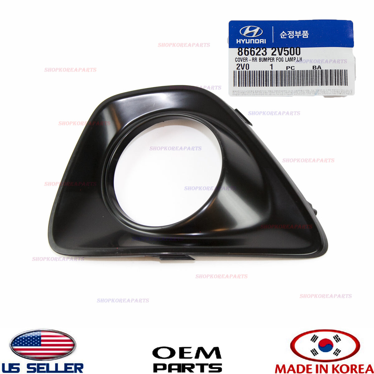 GENUINE Rear Left Reflector Cover Fog Lamp Bezel OEM Veloster Turbo 2012-2017