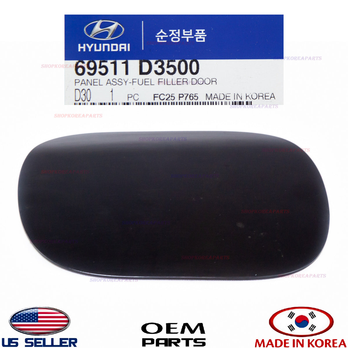 GENUINE Fuel Filler Door Panel Gas Cap Unpainted ⭐OEM⭐ Hyundai Tucson 2019-2021