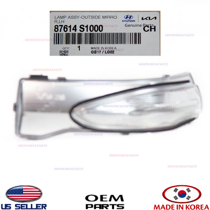 GENUINE Outside Mirror Turn Signal Lamp LEFT Driver Side OEM SANTA FE 2019-2023